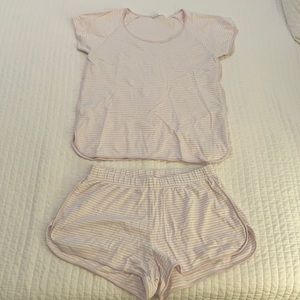 Lake Pajamas Pima Shorts Set in Lavender